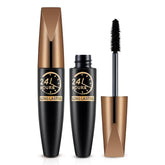 24 Hour Long Lasting Mascara Black Volume and Length - Professional Waterproof Mascara for Evening Looks, Everyday Use - Telescopic Mascara Waterproof Ideal for Natural Lashes